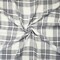 Black-Deep Gray Cotton Famous Maker Plaid Gauze Woven Fabric By the Yard